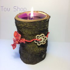 Tree Trunk Candle Light 3