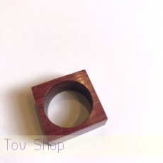 Wooden Ring Purple Hearth - Amaranth