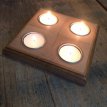 100191 Thee Light Holder - Pine & Oak