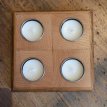 100191 Thee Light Holder - Pine & Oak